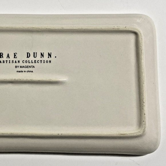 RAE DUNN HELLO GORGEOUS Platter Plate Dish Serving Vanity Tray Ceramic Coastal - Picture 5 of 9